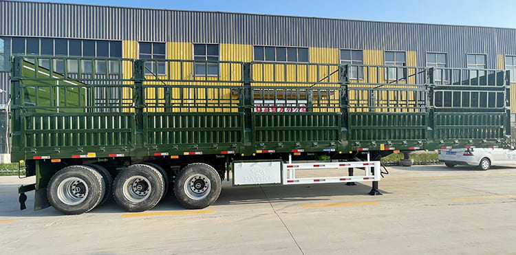 3 axle 60 Ton Fence Cargo Semi Trailer for Sale in Dominica