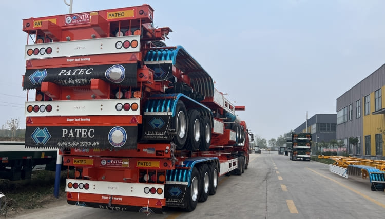 Tri Axle Skeleton Container Trailer for Sale