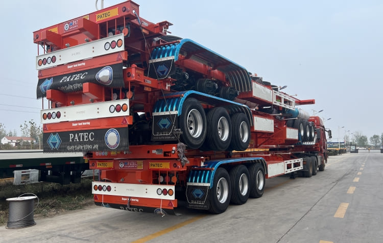 Tri Axle Skeleton Container Trailer for Sale