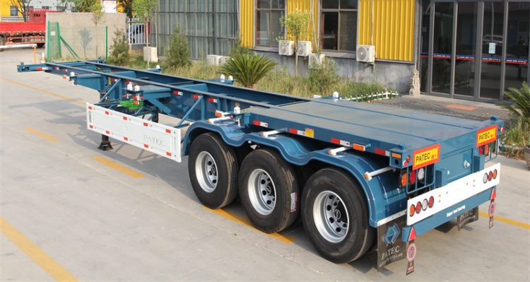 3 Axle 40ft Skeleton Chassis Semi Trailer for Sale