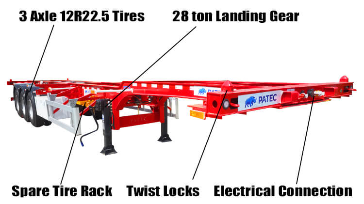 Buy New Container Chassis for Sale Near Me Price in Bolivia